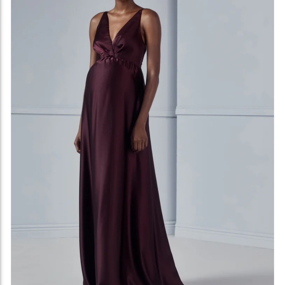 Amsale Tess Bridesmaid Dress in OLIVE size 20